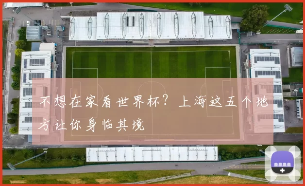不想在家看世界杯？上海这五个地方让你身临其境